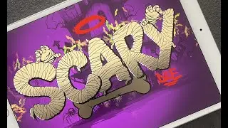 How to make Halloween digital graffiti with iPad Pro and Procreate