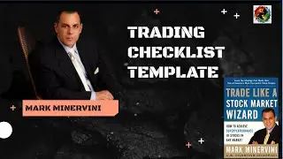 Trading Checklist Template| Mark Minervini | Trade like a Stock Market Wizard|