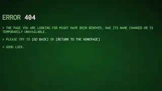 Designing 404 Page Hacker Theme with HTML and CSS | Web Development Tutorial