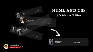 CSS 3D Glassmorphism list Hover Effects
