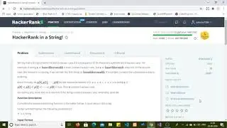 Solve Hacker Rank is in String Problem on hacker rank using C#