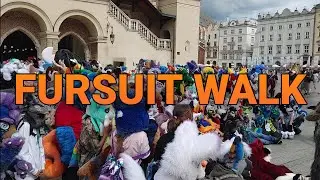 KRAKOWSKI FURSUIT WALK (vlog) (Furry PL)