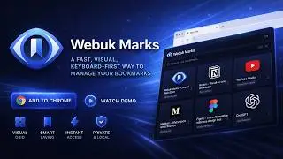 The BEST FREE Bookmark Manager Browser Extension | Webuk Marks (Fast, Visual, Private)