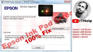Epson Service required | A printers ink pad is at the end of service life | How to Fix ink pad error