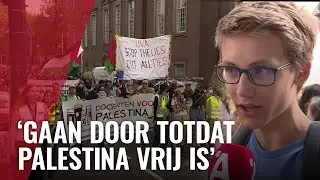 Honderden demonstranten bij eerste pro-Palestina-demo van nieuwe studiejaar