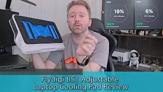 KEEP YOUR COMPUTER COLD - Flydigi BS1 Adjustable Laptop Cooling Pad Review
