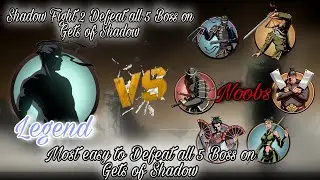 Shadow Fight 2 Defeat all 5 Boss on Gets of Shadow | Most easy to Defeat all 5 Boss on GetsofShadow
