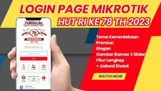 Login Page Mikrotik Kemerdekaan HUT RI Ke 78 Thn 2023