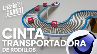 Cómo hacer 3 tipos Cintas Transportadoras en Cinema 4D | Pte. 1 - De Rodillos