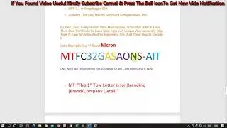 #HiTechGsm Micron UFS Chip Part Code Decode