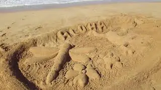 Sand Art on Little Beach