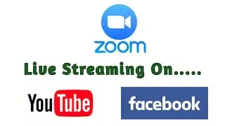 How to broadcast zoom meet on YouTube and Facebook | live streaming on youtube and facebook zoom