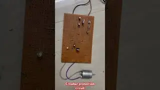 DIY crobar protection circuit || Full video available on channel #electronic #powerelectronics
