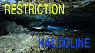Cave Diving. Restriction & Halocline.