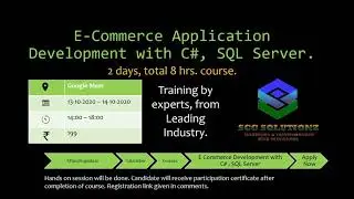 E-Commerce Application Development with C#, SQL Server.