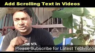 Easiest Way to add Scrolling Text with transparent background to your Youtube Videos