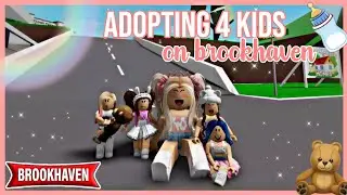 I Adopted 4 Kids || Brookhaven Rp (Roblox)