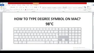 How to type degree symbol on mac - Shortcut keys to make degree celsius symbol on mac