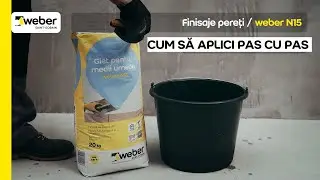 Cum să aplici gletul alb pentru egalizare și finisare în medii umede weber N15