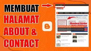 Membuat Halaman Contact dan About pada Blogger