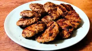 Homemade Minced Meatballs and Grilled Meatballs. Juicy and Delicious!