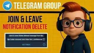 🗑️ Make Telegram Group Join & Leave Notification Delete Bot