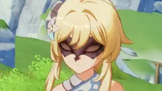 Lumine wears a fatui member mask, but...