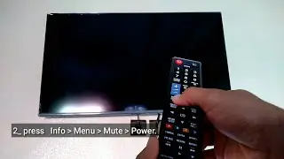 How to Factory Reset Samsung Smart TV ( Black screen )