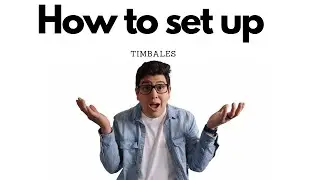 How to set up timbales tutorial!!