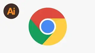 How to make Google Chrome Logo by Illustrator CS6