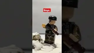 Girls vs boys Lego ww2 meme | 