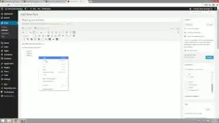 Wordpress Tutorials - Making Sub-Bullets