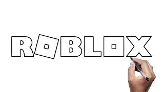 How To Draw Roblox Logo Drawing Step by Step Tutorial | Roblox Drawing easy | Roblox Drawing