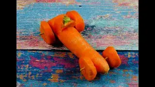 Party snack: car made from carrots: the carrot racing car, children will love it!