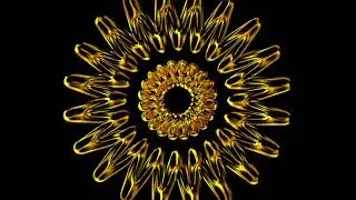 Rotating glass flower shape animatin - AfterEffects