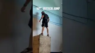 Insane 42’ Vertical Box Jump! #verticaljump