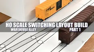 HO Scale Switching Layout Build - Warehouse Alley - Part 1