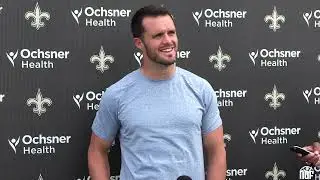 Saints QB Derek Carr on the new offensive and the addition of Spencer Rattler to quarterback room