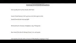 The Script for "Culture Cram (KevinFanatic2020 Version)" (for KevinFanatic2020)