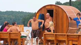 How to build a FLOATING Sauna | Decks, Docks and Gazebos