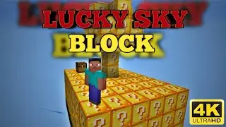 I Survived in Minecraft Lucky Skyblock｜Minecraft Pocket Edition (Hindi)