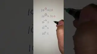 Exponent: power of 10 