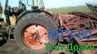Трактор МТЗ 80 Тест ДРАЙВ / Культивирую поле