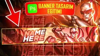 YouTube Banner Tasarımı Yapma - Youtube Banner Nasıl Yapılır? (Photoshop)