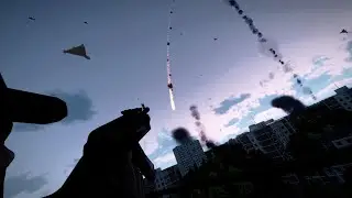 Ukraine Air Defence Shot Down DOZENS of Russian Shahed 136 Drones during an attack on Kyiv - ARMA 3