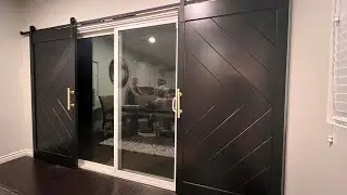 How to install double barn doors 