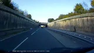 Avon & Somerset Police vehicle at breakdown on dual carriageway in the Bath area England 25.10.24