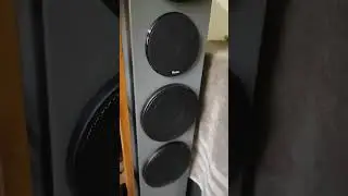 Homemade Tower Speakers - Installed speaker grills