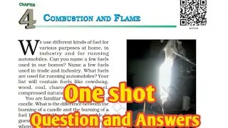 Class 8th Science l Chapter 4 l Combustion and flame l Question & Answers l NCERT l Cbse board