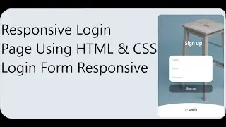 Responsive Login Page Using HTML & CSS Login Form Responsive website templates